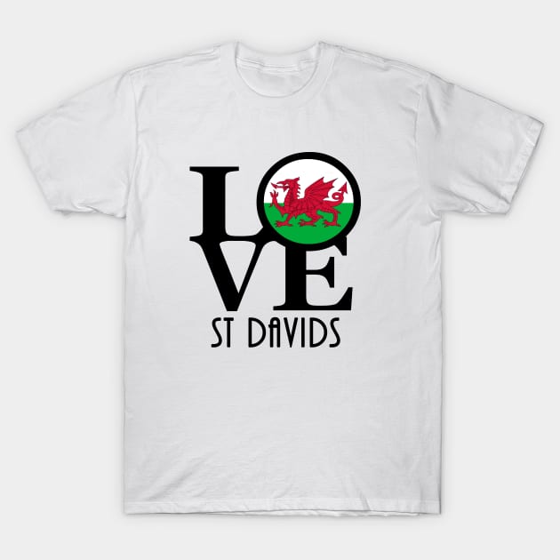 LOVE St Davids Wales T-Shirt by UnitedKingdom